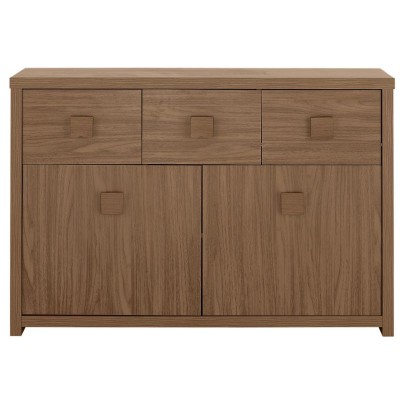 Eden 3 Drawer 2 Door Sideboard Walnut   