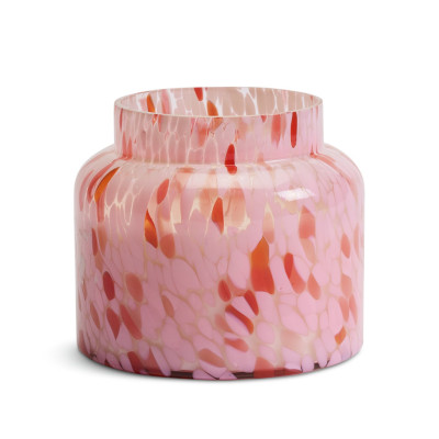 Habitat Pink Confetti Glass XL Candle - Jasmine & Amber