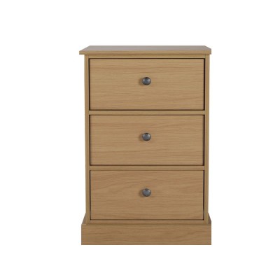 Kensington 3Drw Bedside Oak