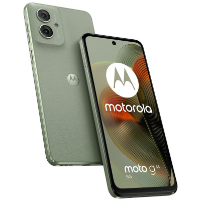 SIM Free Motorola G55 5G 256GB Mobile Phone - Smoky Green