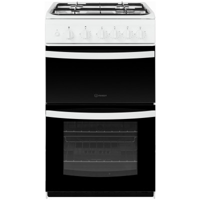 Indesit ID5G00KMW/UK 50CM Single Oven Gas Cooker - White