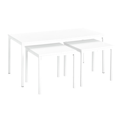 Argos Home Toby Nest of 3 Coffee Tables - White
