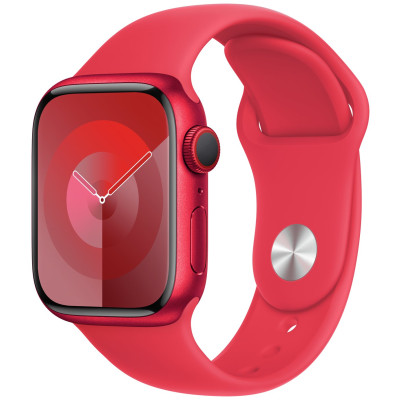 Apple Watch Series 9 GPS+Cellular 41mm Red Sport Band - M/L