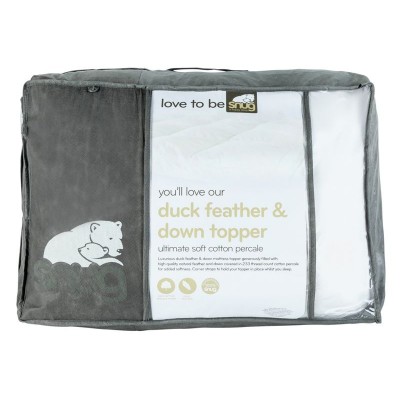 SNUG LUXURY DUCK FEATHER DOWN TOPPER KB 