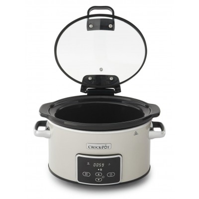 Crockpot 3.5L Digital Slow Cooker with Hinged Lid - Cream