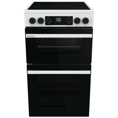 Hisense HDCEC5C10W Double Oven Electric Cooker - White