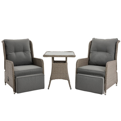 Argos Home Teramo 2 Seater Rattan Effect Garden Bistro Set