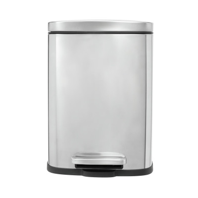 Argos Home 5L Rectangular Bathroom Pedal Bin - Chrome