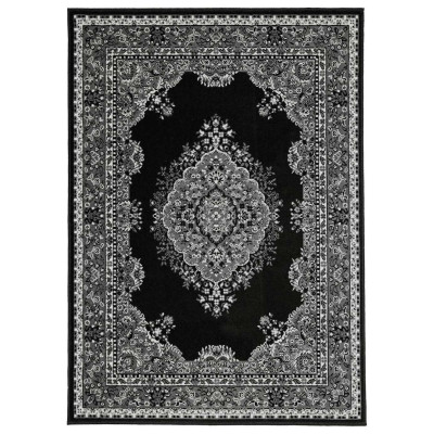 AH BUKHURA TRADITIONAL RUG BLACK 160X230
