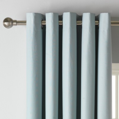 B/O EYELET CURTAIN DUCK EGG 90x90