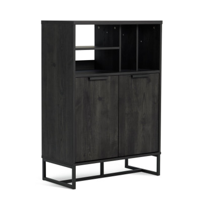 Habitat Nomad 2 Door Vinyl Cabinet - Black