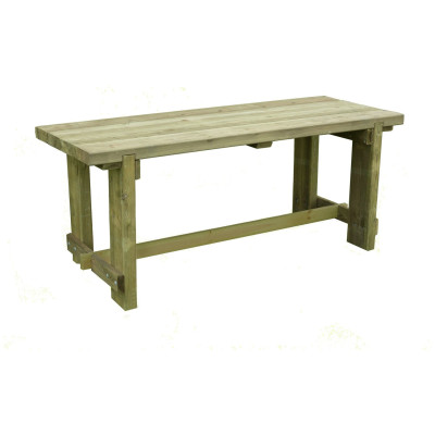 Forest Garden Wooden Garden Table - Natural