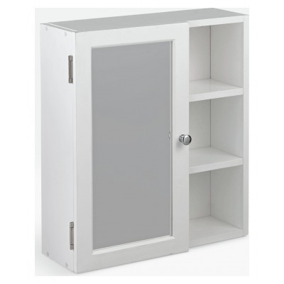 Argos Home 1 Door Open Shelf Mirrored Cabinet