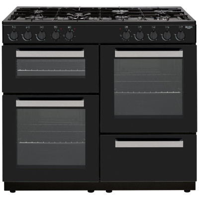 Bush BRC100RDHEB 100cm Dual Fuel Range Cooker - Black