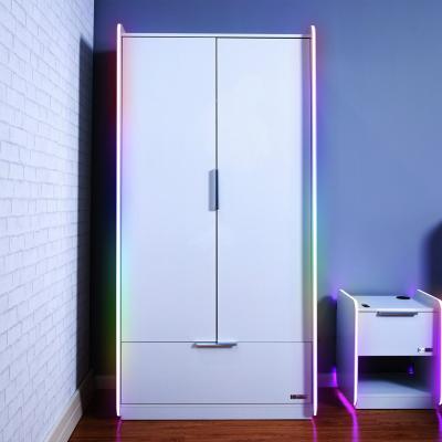 X Rocker Electra 2 Door Wardrobe - White