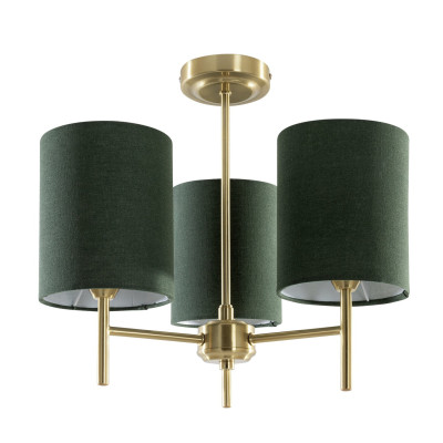 Argos Home Candelabra Steel 3 Light Ceiling Light - Green