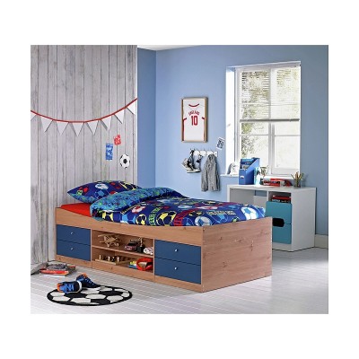 AH1 MALIBU CABIN BLUE ON PINE ASHLEY