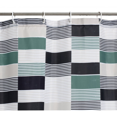 Habitat Block Geo Print Shower Curtain