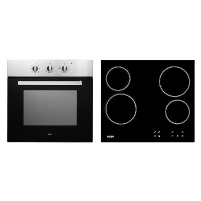 Bush BIBCP Built-In Single Electric Oven & Ceramic Hob Pack