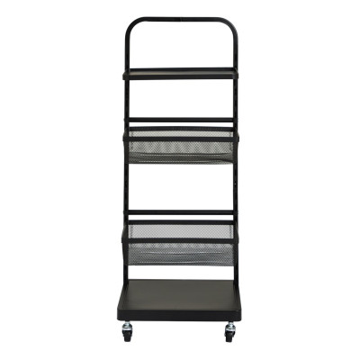 Argos Home Adjustable 3 Tier Kitchen Storage Trolley - Black