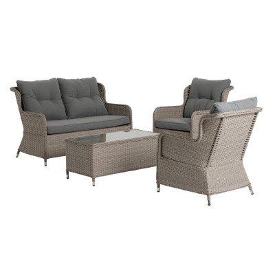 Argos Home Teramo 4 Seater Rattan Effect Garden Sofa Set