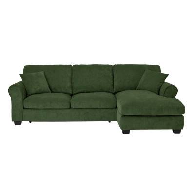 Argos Home Taylor Right Hand Corner Chaise Sofa Bed - Green
