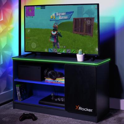 X Rocker Carbon Tek Media Unit - Grey And Blue