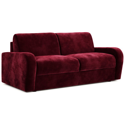 Jay-Be Deco Velvet 3 Seater Sofa Bed - Burgundy