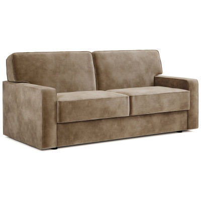 Jay-Be Linea Velvet 3 Seater Sofa Bed - Beige