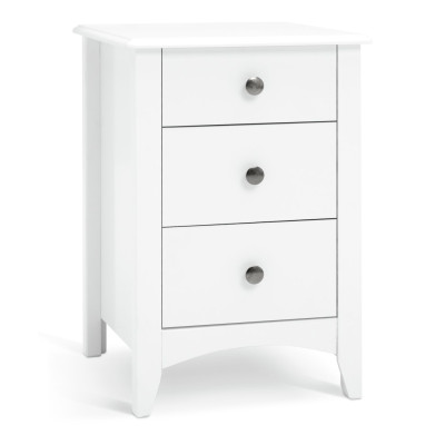 Habitat Minato 3 Drawer Bedside Table - White