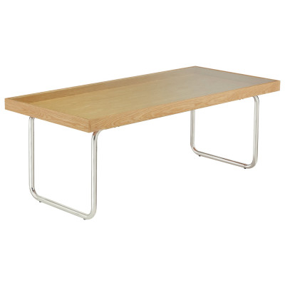 Habitat 60 Acciaio Oak and Glass 6 - 8 Seater Dining Table