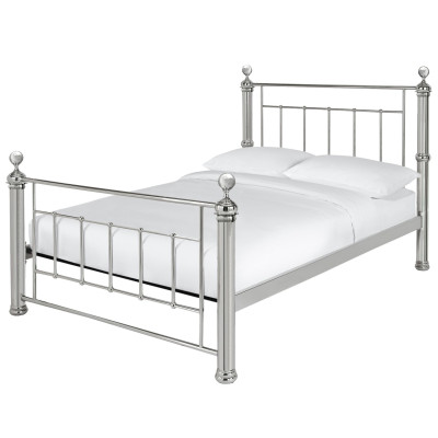 Argos Home Mayfair Double Metal Bed Frame - Chrome