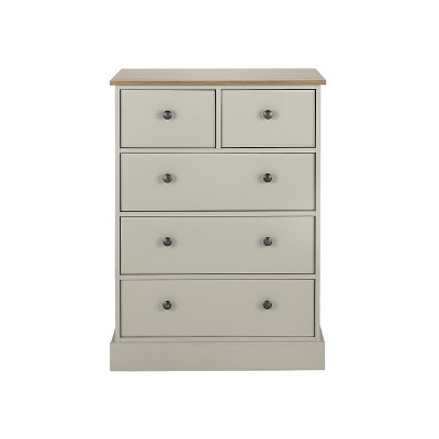 Argos Home Kensington 5 Drawer Chest - Grey & Oak