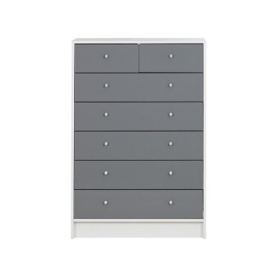 HOME Kids New Malibu 5+2 Drawer Chest - Grey Gloss
