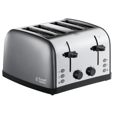 Russell Hobbs Worcester 4 Slice Grey Toaster 28364
