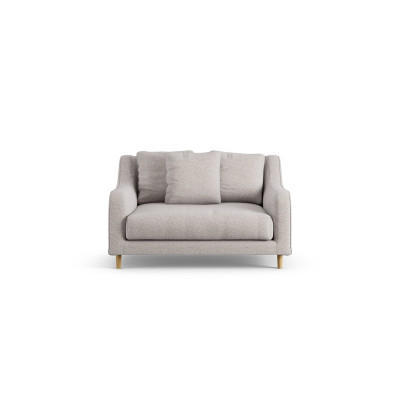 Habitat Swift Fabric Cuddle Chair - Natural - Ash Leg