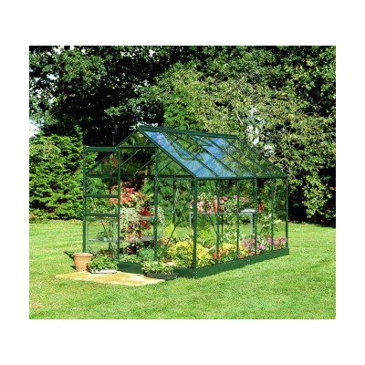 Halls Popular Glass 10 x 6ft Greenhouse with Base