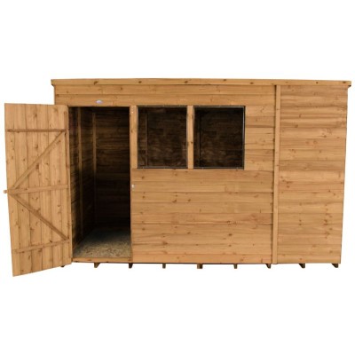 FOREST GARDEN OVERLAP 10X6 PENT WOODSHED
