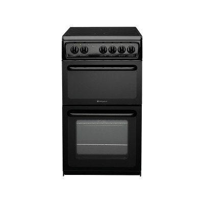 Hotpoint HAE51S Twin Cavity Electric Cooker - Black