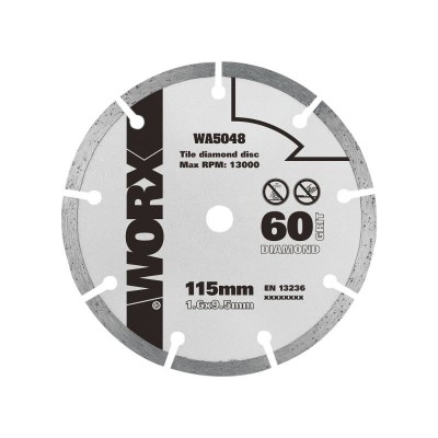 Worx WA5048 115mm Grit Diamond Saw Blade