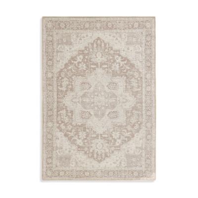 Habitat Vintage Effect Neutral Flatweave Rug - 170x120cm