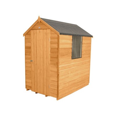 Forest Overlap 6 x 4ft Shed with Base and Inst