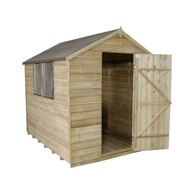 6X8 OVERLAP APEX SHED WITH BASE