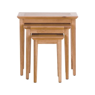 Schreiber Pentridge Nest of 3 Tables - Oak