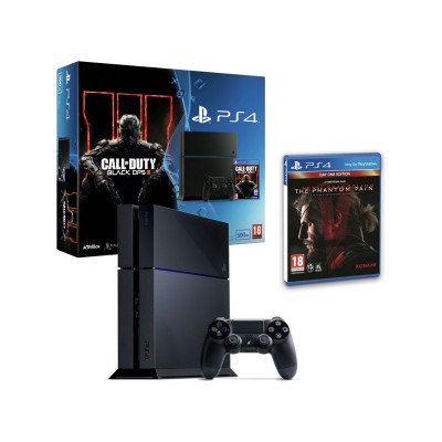 PS4 500GB COD BLACK OPS 3 MGS V         