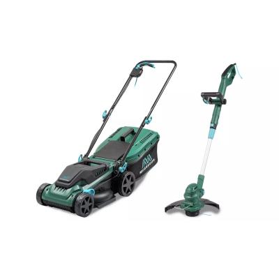 McGregor 34cm 1400W Mower & 25cm 350W Grass Trimmer
