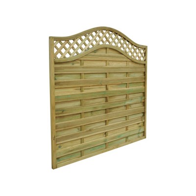 Forest Garden 1.2m Small Prague Fence Panel - Pack of 4