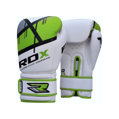 RDX Synthetic 14oz Leather Boxing Gloves - Green