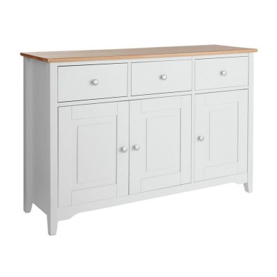 Collection Fairbourne 3 Door 3 Drawer Sideboard - White