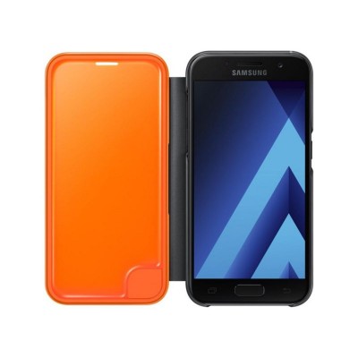 SAMSUNG A3 17 NEON FLIP WALLET BLACK